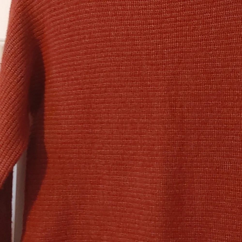 Merino Wool Cashmere Cowl Neck Sweater Women's Small Maroon Cottagecore - Picture 7 of 7